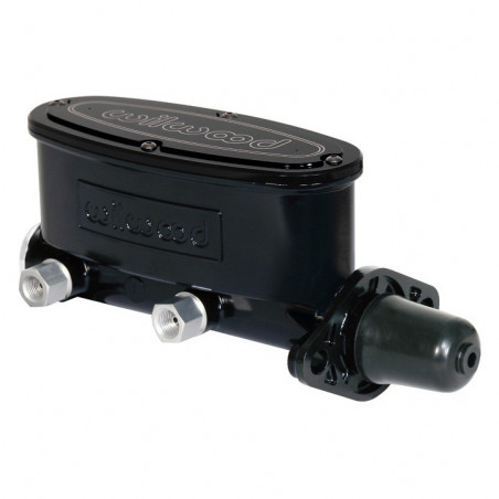 Wilwood High Volume Tandem Master Cylinder, 1-1/8 Inch Bore, Black E-Coat