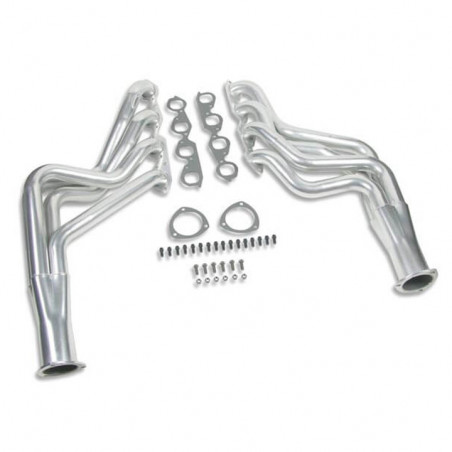 Hooker Competition Long Tube Headers, 64-74 BBC, 2 In. Tube 3.5 In. Collector, Silver Ceramic