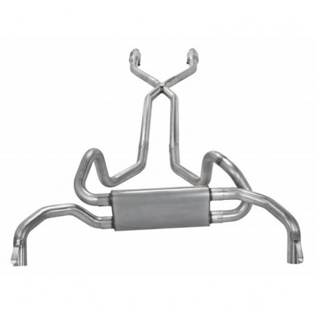 Pypes EPA Compliant Crossflow Exhaust System, 2.5 Inch, H-Pipe