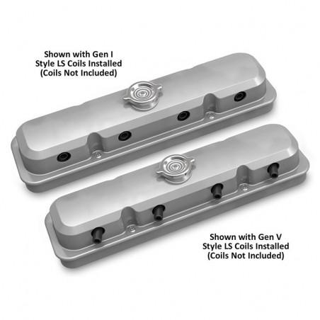 Holley Style LS Valve Covers, Natural