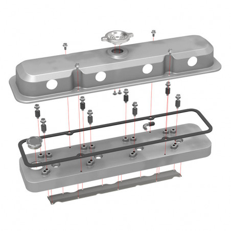 Holley Style LS Valve Covers, Natural
