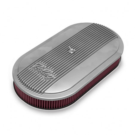 Holley Vintage Series Oval Air Cleaner, Natural, 4in Premium Element