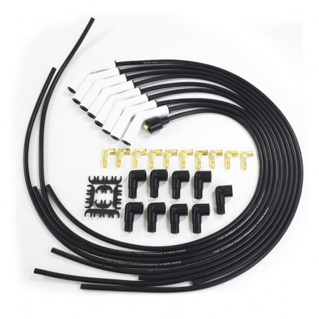 Ignition Wires, 8.5Mm, Black, 135&Deg, Ceramic Boots