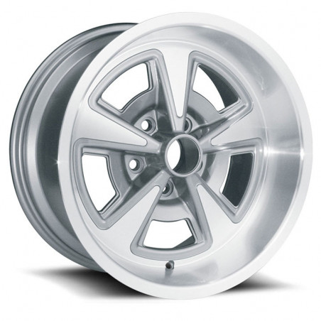 US Wheel Series 528 17x8 Gunmetal/Machined Rally, 5x4.75 Bolt Pattern, 4.5 BS, 0 Offset