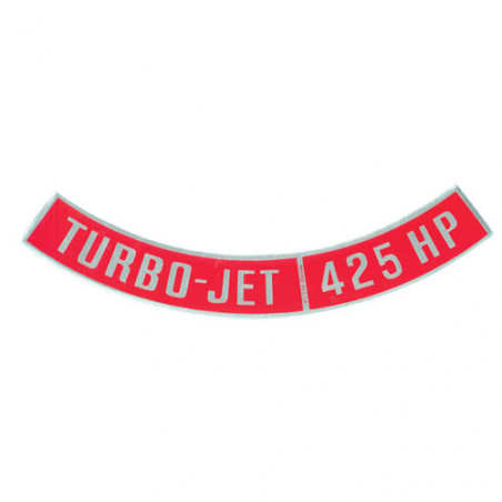 Big Block Air Cleaner Decal, Turbo Jet 425 Horsepower