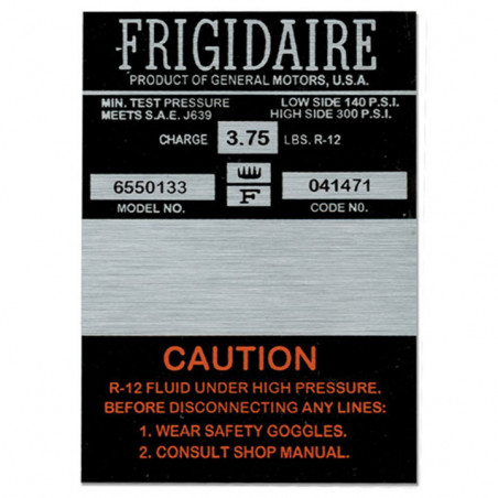 Air Conditioning Compressor Decal