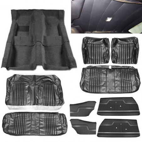 Coupe Super Interior Kit For Bench Seats, Black