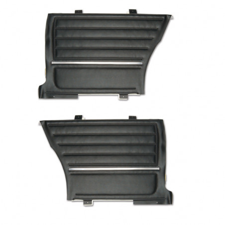 Coupe Rear Door Panels, Pre-Assembled, Red