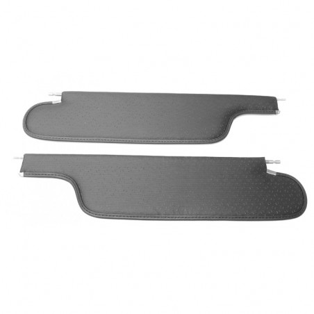 Coupe Sun Visors, White Perforated Grain