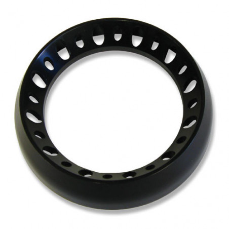 Prostyle Billet Gauge Bezel 5 Inch Without Holes Black Anodized