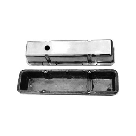 Chevy Small Block Polished Aluminum Valve Covers Tall Height