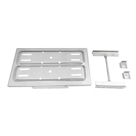 Stainless Steel Battery Tray With Hold Downs