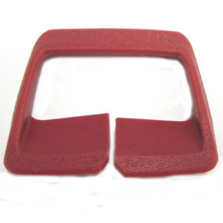 Seat Belt Loop Guide Rectangle Red/Maroon