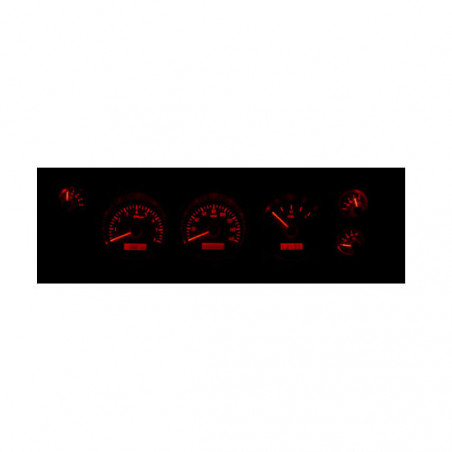 SS Dakota Digital VHX Instrument System, Silver Alloy Faces, Blue Numbers