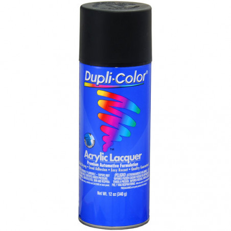 Dupli-Color Premium Lacquer, Flat Black, 12 oz. Aerosol