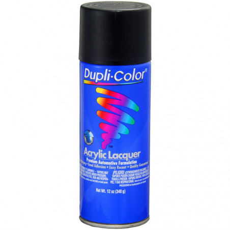 Dupli-Color Premium Lacquer, Semi-Gloss Black, 12 Oz. Aerosol