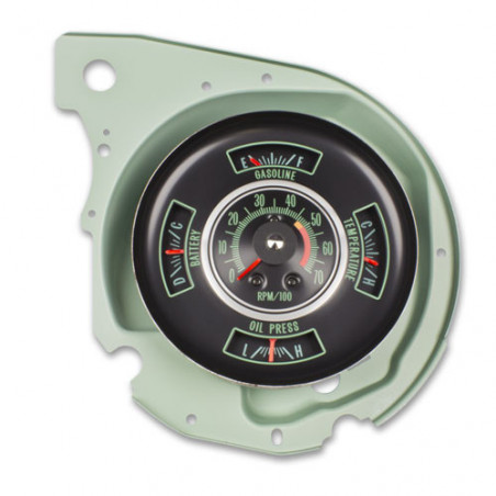 Red Line Rpm Guage 1969 Chevrolet Chevelle Tach And Gauge Cluster With RPM Redline
