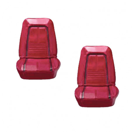 Deluxe Bucket Seat Covers, Off White/Black