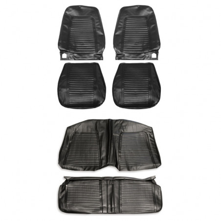 Convertible Standard Bucket Seat Cover Kit, Black