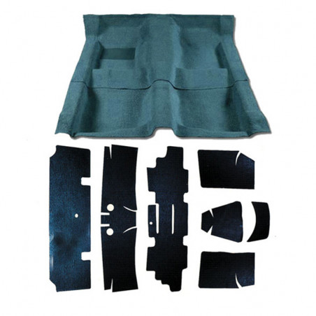 Carpet And Sound Deadener Kit 80/20 Looped for Manual with Tail Black