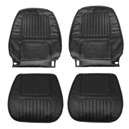 Standard Rear Seat Covers, Black M10