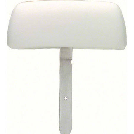 Bucket Seat Headrests, Curved Bar, White M37