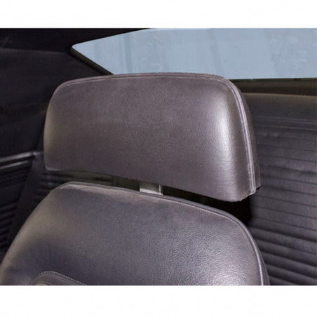Bucket Seat Headrests, Curved Bar, White M37