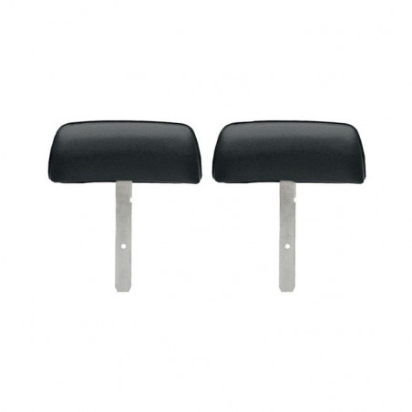 Bucket Seat Headrests, Straight Bar, Red