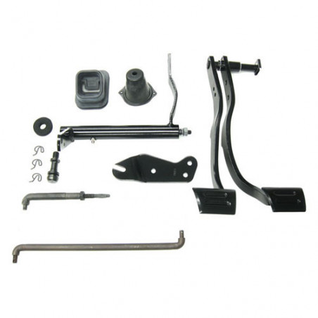 Small Block Clutch Linkage Auto to Manual Conversion Kit (with Headers)