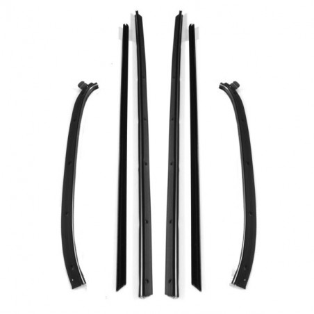 2 Door Window Felt Kit Complete 6 Piece