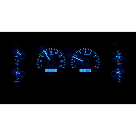 Grand National Dakota Digital Vhx Instrument System Silver Alloy Faces Blue Number