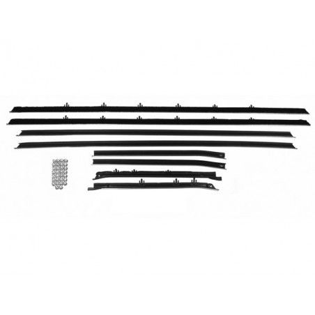 2 Door Sedan Window Felt Kit 8 Piece Replacement Style