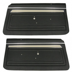 Custom Front Door Panels, Black