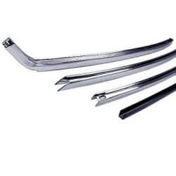 1968-1972 Right Quarter Window Vertical Chrome Sash Molding Trim | D & R Classic Automotive