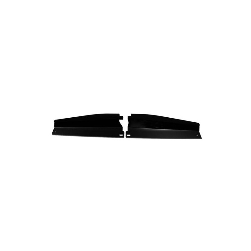 1968-1972 Chevrolet Nova Radiator Support Show Panel, Plain, Black Anodized
