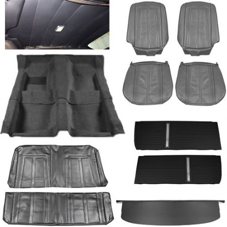 Interior Kit, Super Sport SS, Bench Seat 2 Door Sedan, Black
