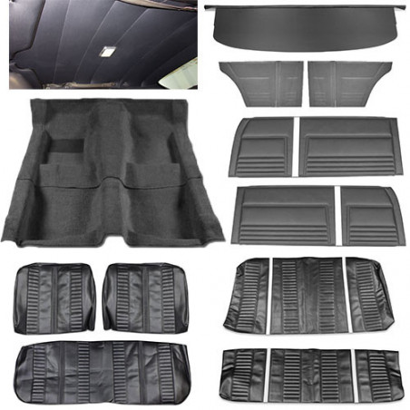 Interior Kit, Super Sport SS, Bench Seat 2 Door Sedan, Black
