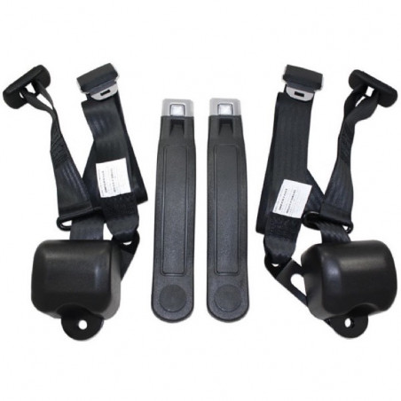 3 Point Seat Belt Kit Bucket with Starburst Logo Powder Blue