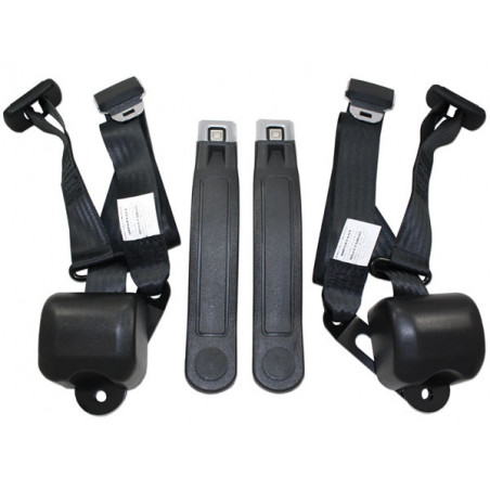 3 Point Seat Belt Kit Buckets with GM Logo Purple