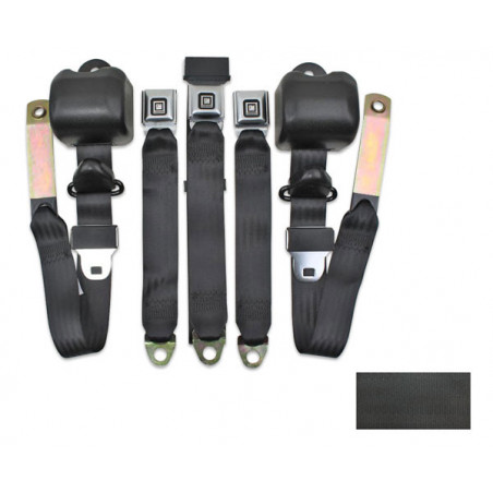 Seat Belt Kit, Front, Bench, Charcoal