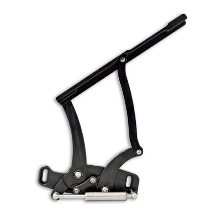 Eddie Motorsports Billet Hood Hinges, Matte Black Fusioncoat