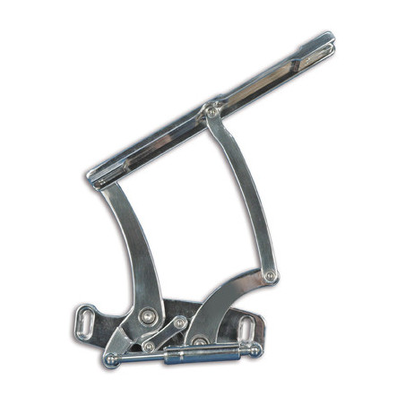 Eddie Motorsports Billet Hood Hinges, Clear Anodized