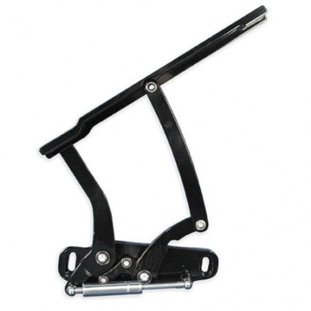 Eddie Motorsports Billet Hood Hinges, Gloss Black Anodized