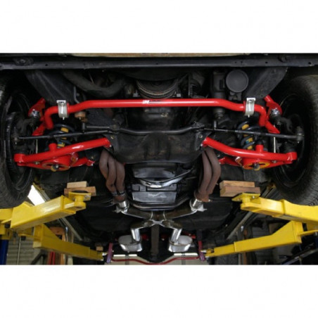 GM A-Body UMI Tubular Upper & Lower Front A-Arm Kit, Delrin/Poly, Black