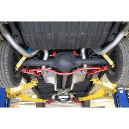 UMI GM A-Body 1 Inch Solid Chromoly Rear Sway Bar, Red