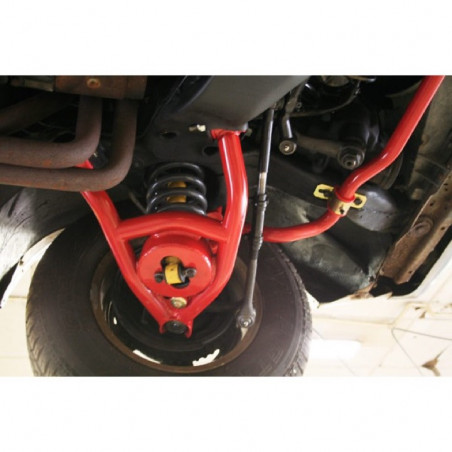 GM A-Body UMI 1.25 Inch Solid Front Sway Bar, Black