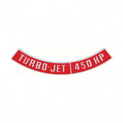 Big Block Air Die Cast Cleaner Decal, Turbo Jet 450 Horsepower