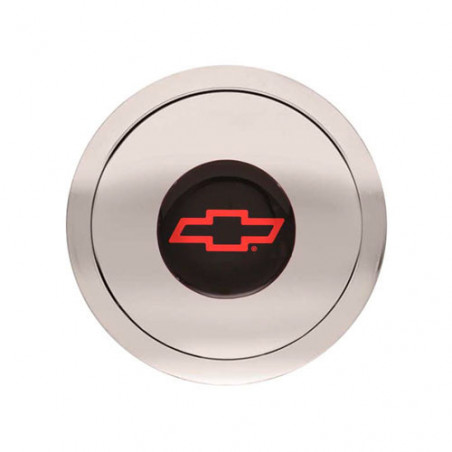 GT Performance GT9 Billet Horn Button Small, Engraved Color Bowtie Logo