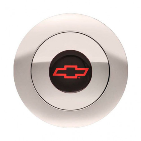 GT Performance GT9 Billet Horn Button Large, Engraved Color Bowtie Logo