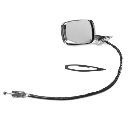 Remote Side View Mirror, LH Drivers Side